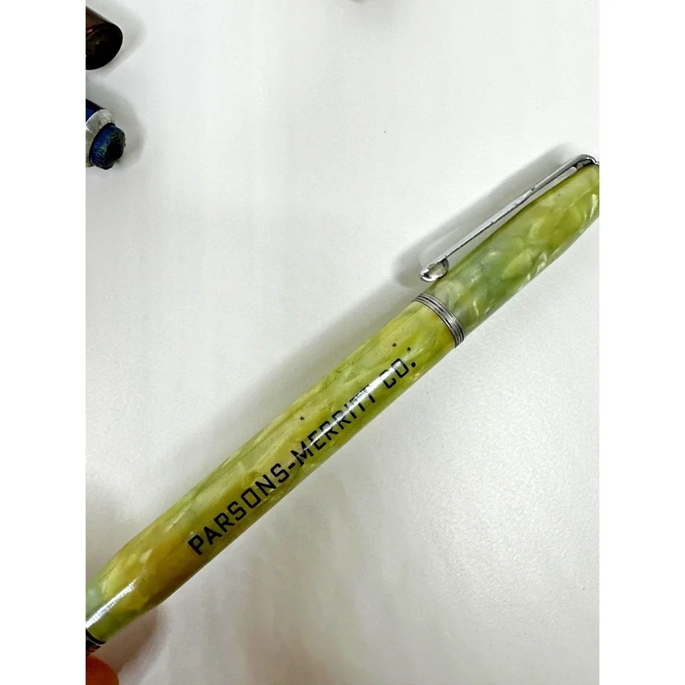 Vtg mechanical pencils lead Lyncraft Green Celluloid Scripto Blue Red Set 5